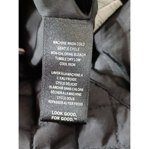 Kenneth Cole Quilted Hooded Jacket Size Small Black Polyester Womens Outerwear - Picture 8 of 10